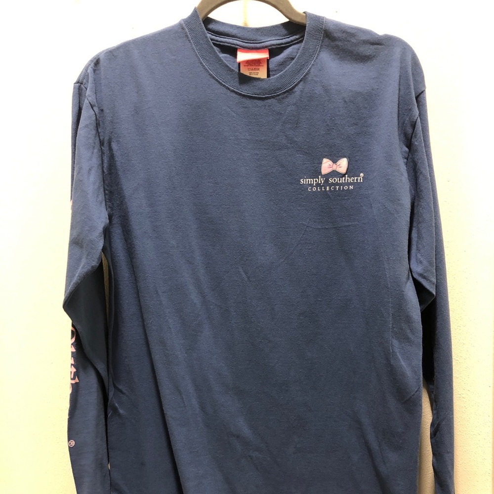 Navy blue simply southern long sleeve tee